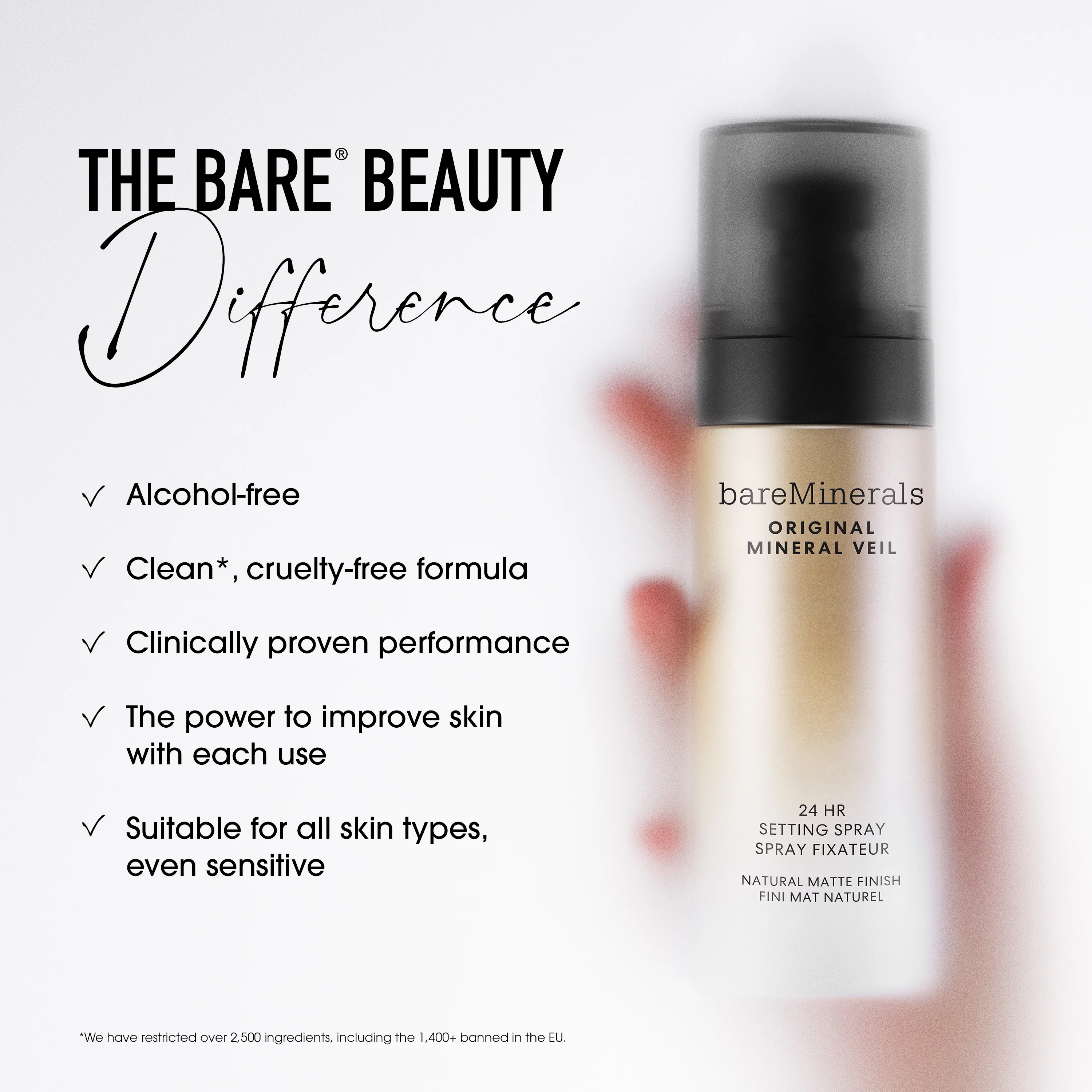 ORIGINAL Mineral Veil® 24HR Natural Matte Setting Spray 6 ORIGINAL Mineral Veil® 24HR Natural Matte Setting Spray